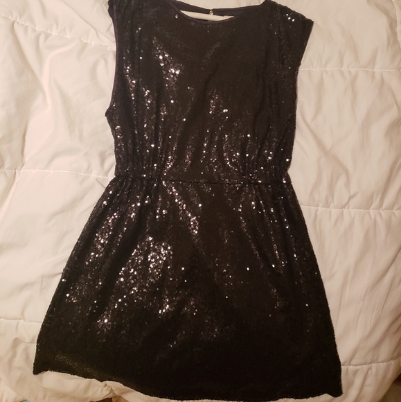 Black Sequin Dress - Picture 2 of 4